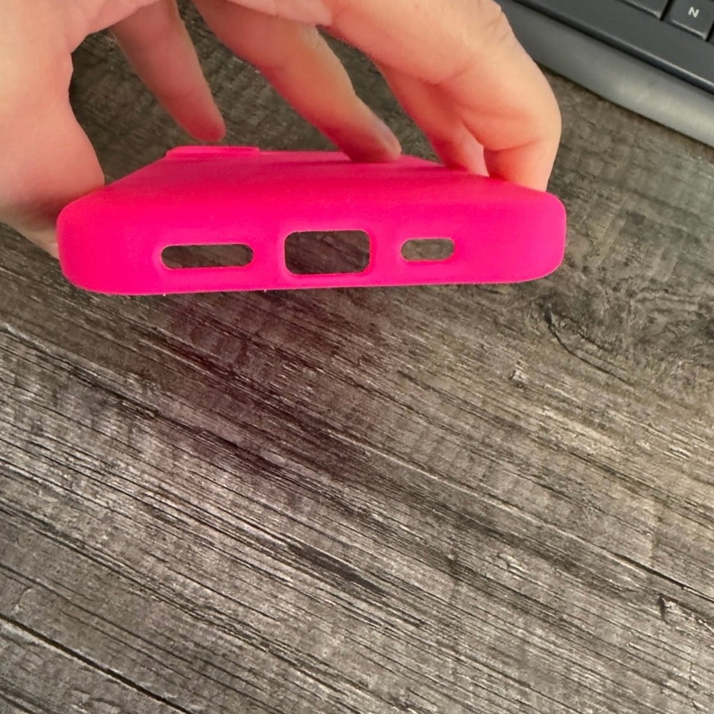 Pink Silicone Phone 17 Case - Picture 3 of 5